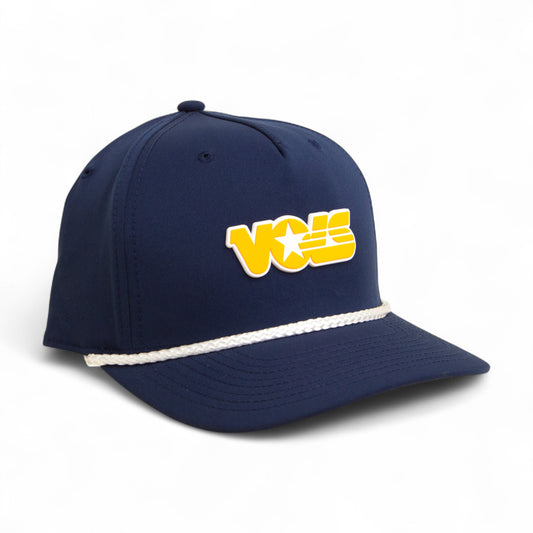 Tennessee Volunteers Retro VOLS Star Orange 3D Five Panel Classic Rope Hat- Navy/ White