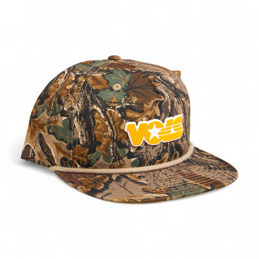 Tennessee Volunteers Retro VOLS Star Orange 3D Umpqua Rope Hat- Realtree Advantage/ Khaki