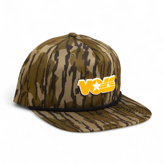 Tennessee Volunteers Retro VOLS Star Orange 3D Umpqua Rope Hat- Mossy Oak Bottomland/ Black