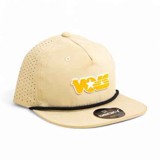 Tennessee Volunteers Retro VOLS Star Orange 3D Perforated Rope Hat- Birch/ Black