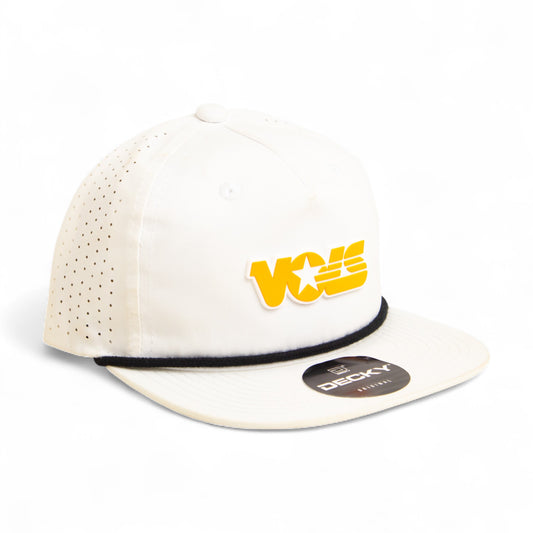 Tennessee Volunteers Retro VOLS Star Orange 3D Perforated Rope Hat- White/ Black
