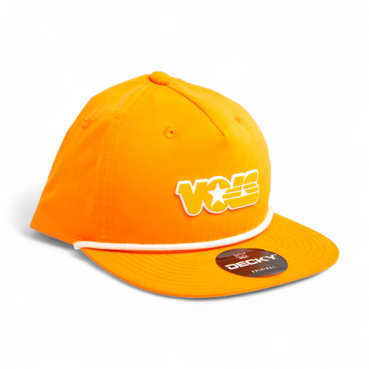 Tennessee Volunteers Retro VOLS Star Orange 3D Classic Rope Hat- Orange/ White