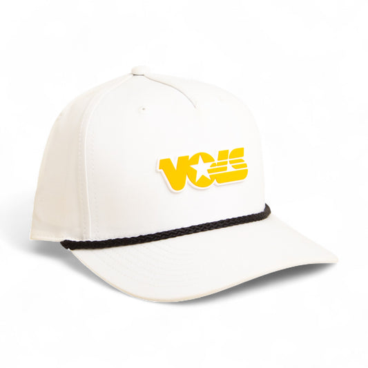 Tennessee Volunteers Retro VOLS Star Orange 3D Five Panel Classic Rope Hat- White/ Black