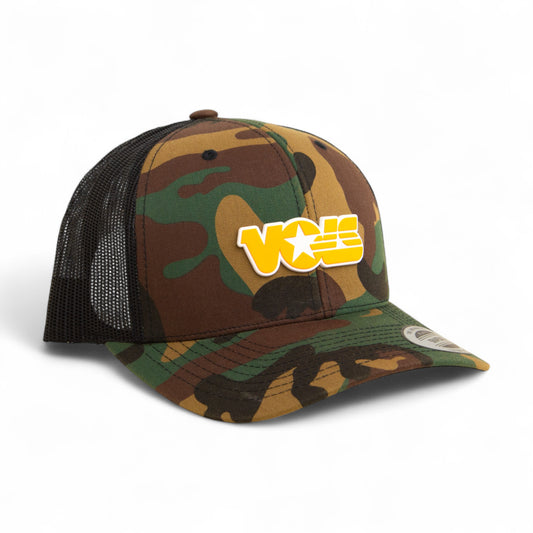 Tennessee Volunteers Retro VOLS Star Orange 3D YP Snapback Trucker Hat- Army Camo/ Black