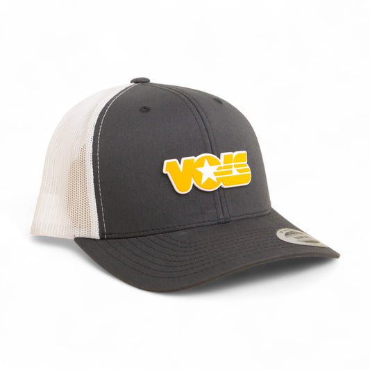 Tennessee Volunteers Retro VOLS Star Orange 3D YP Snapback Trucker Hat- Charcoal/ White