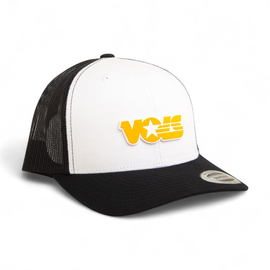 Tennessee Volunteers Retro VOLS Star Orange 3D YP Snapback Trucker Hat- White/ Black