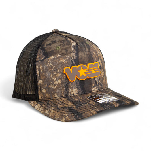 Tennessee Volunteers Retro VOLS Star Charcoal 3D Snapback Trucker Hat- Realtree Timber/ Black
