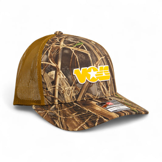 Tennessee Volunteers Retro VOLS Star Orange 3D Snapback Trucker Hat- Realtree Max-7/ Buck