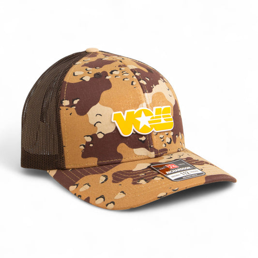 Tennessee Volunteers Retro VOLS Star Orange 3D Snapback Trucker Hat- Desert Camo/ Brown
