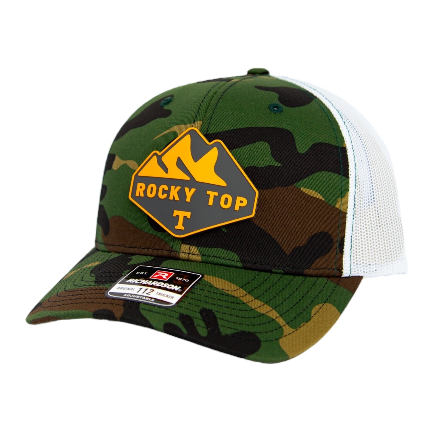 Tennessee Volunteers 2024 Men's College World Series 3D Snapback Trucker Hat- Army Camo/ White
