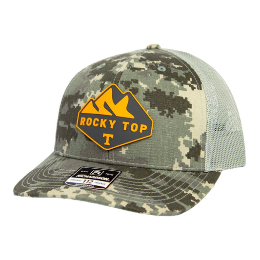 Tennessee Volunteers 2024 Men's College World Series 3D Snapback Trucker Hat- Military Digital Camo