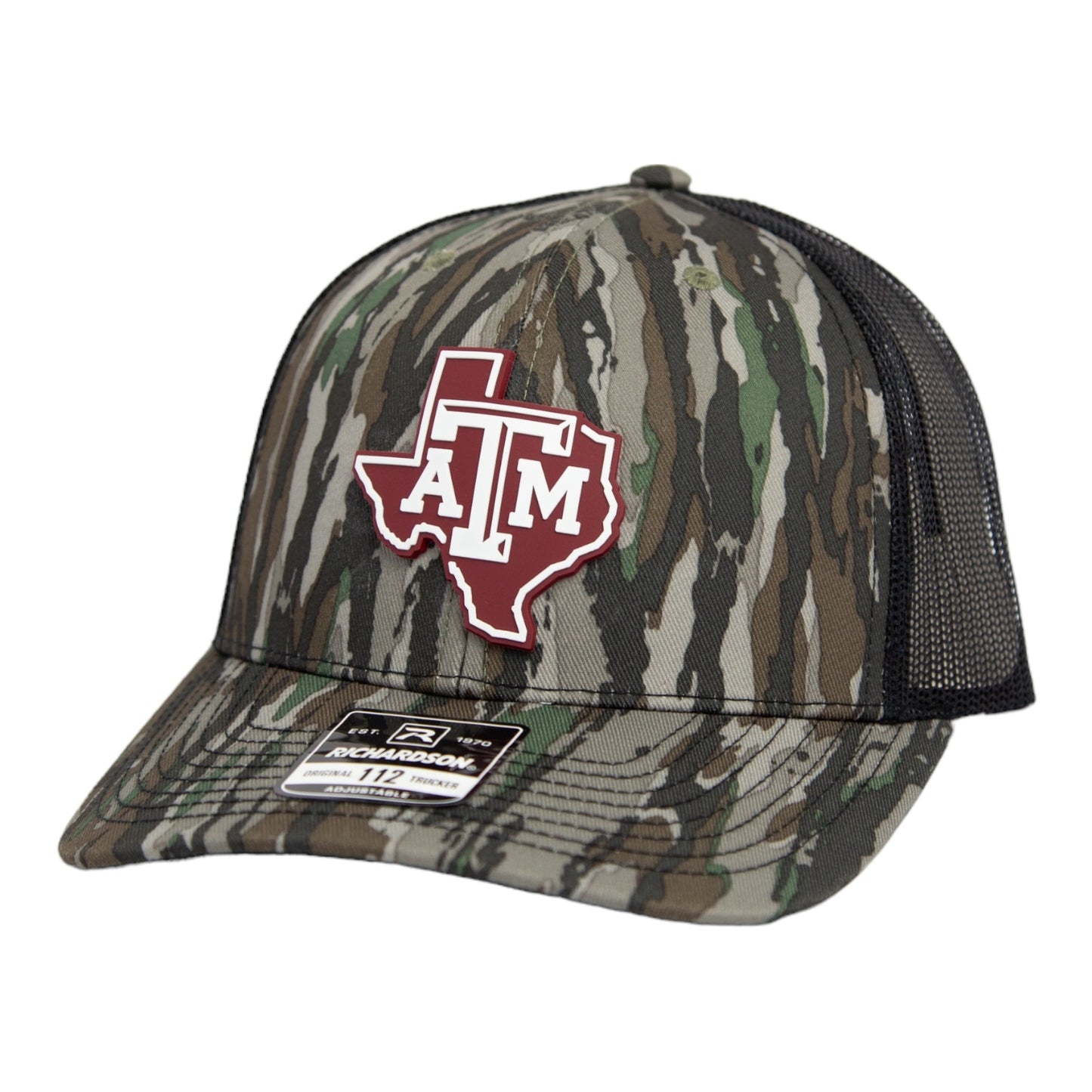 Texas A&M Aggies 2024 Men's College World Series 3D Snapback Trucker Hat- Realtree Original/ Black