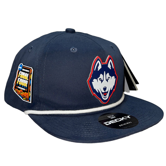UConn Huskies 2024 Final Four 3D Classic Rope Hat- Navy/ White