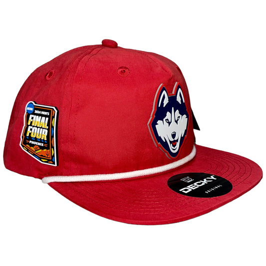 UConn Huskies 2024 Final Four 3D Classic Rope Hat- Red/ White