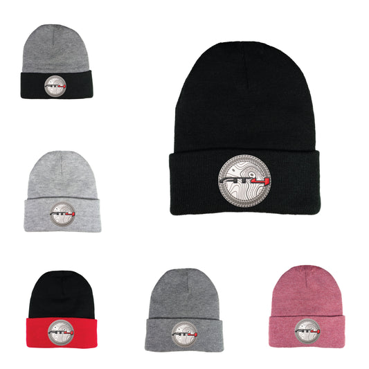 AT4 12 in Knit Beanie- Dark Heather Grey - Ten Gallon Hat Co.