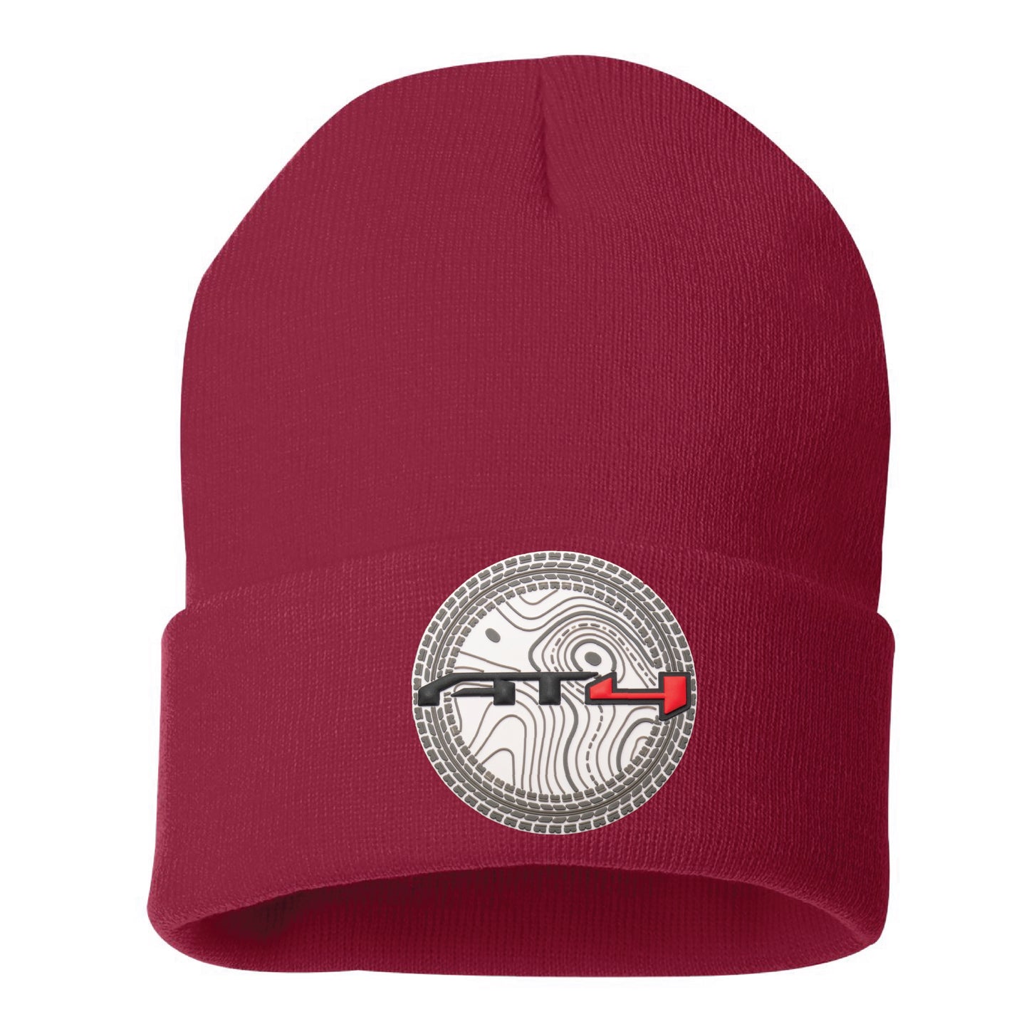 AT4 12 in Knit Beanie- Cardinal - Ten Gallon Hat Co.