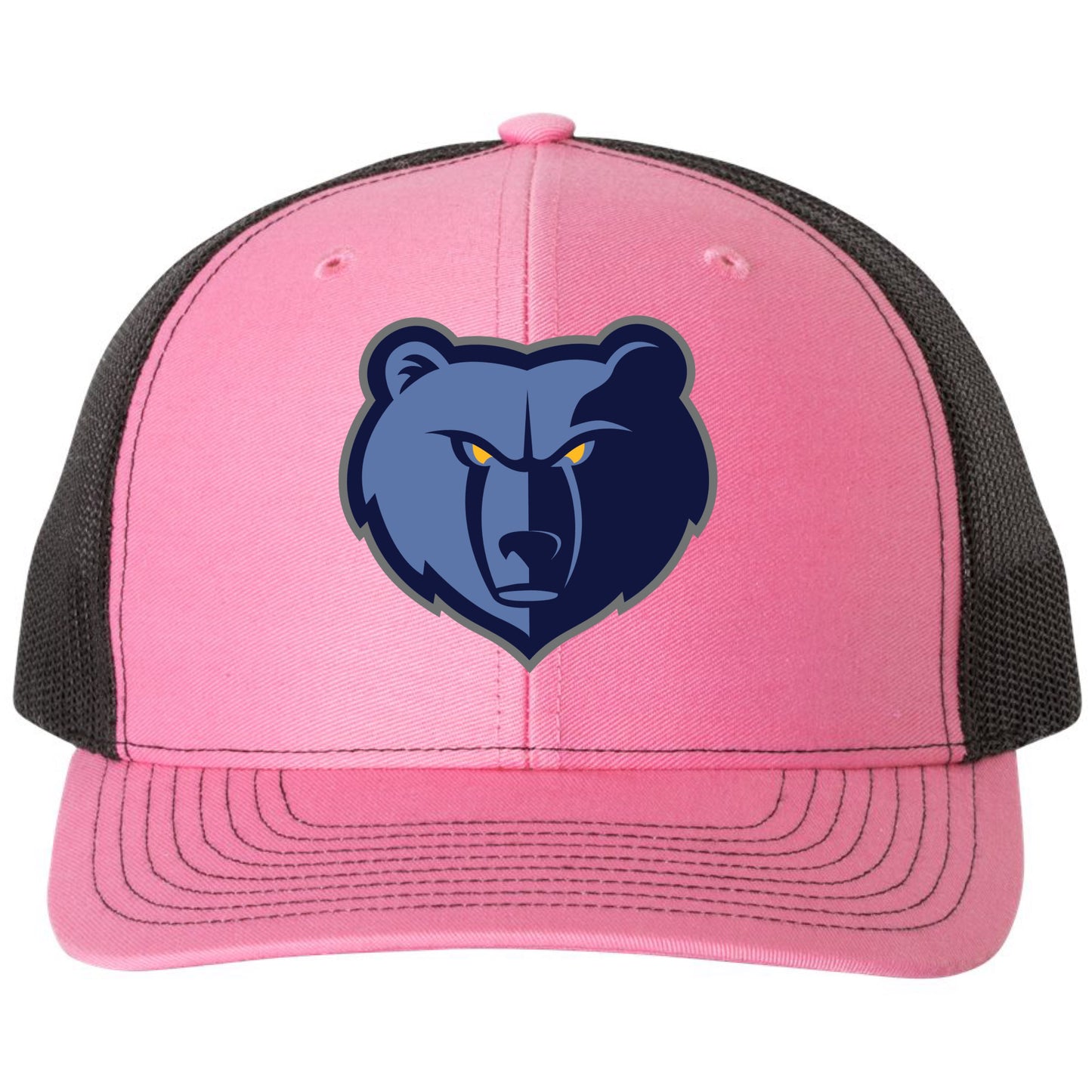 Memphis Grizzlies 3D Snapback Trucker Hat- Hot Pink/ Black - Ten Gallon Hat Co.