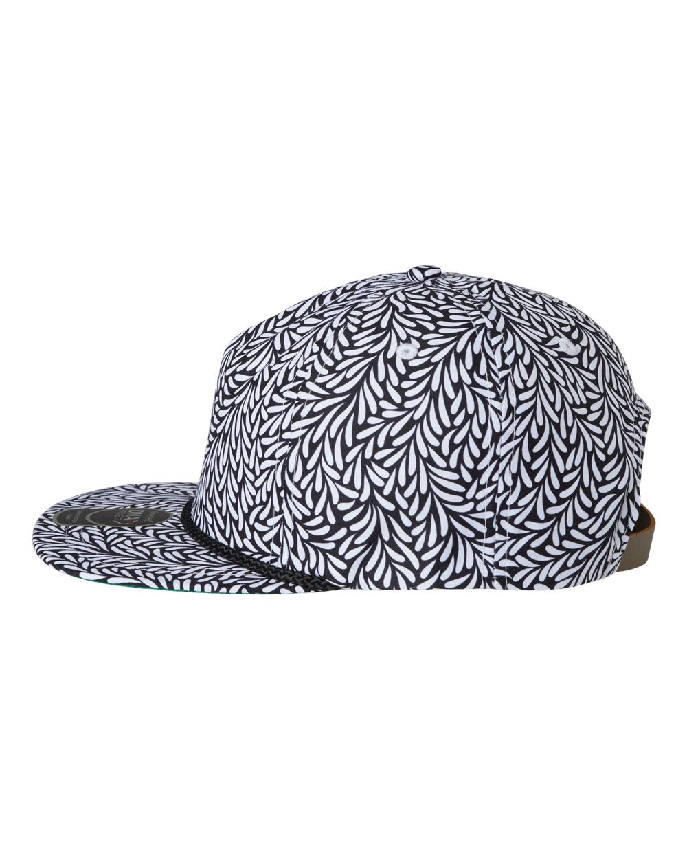 Titty Bells 3D Aloha Rope Cap- Throwback Black - Ten Gallon Hat Co.