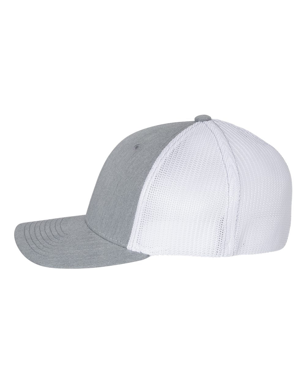 Chicago Bulls 3D Fitted Trucker with R-Flex- Heather Grey/ White - Ten Gallon Hat Co.