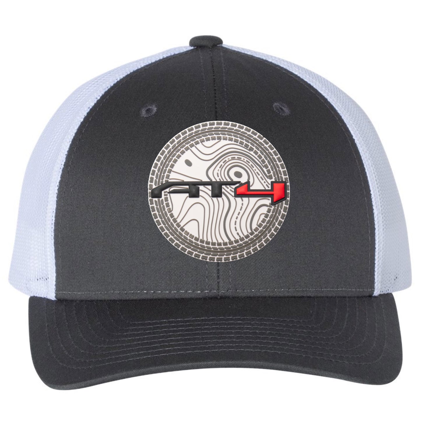 AT4 3D Snapback Trucker Hat- Charcoal/ White - Ten Gallon Hat Co.