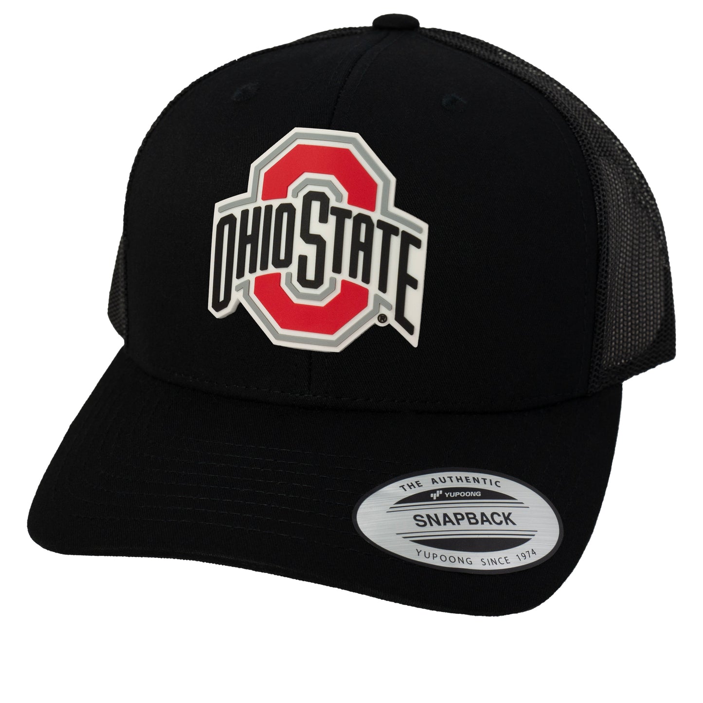 Ohio State Buckeyes 3D YP Snapback Trucker Hat- Black - Ten Gallon Hat Co.