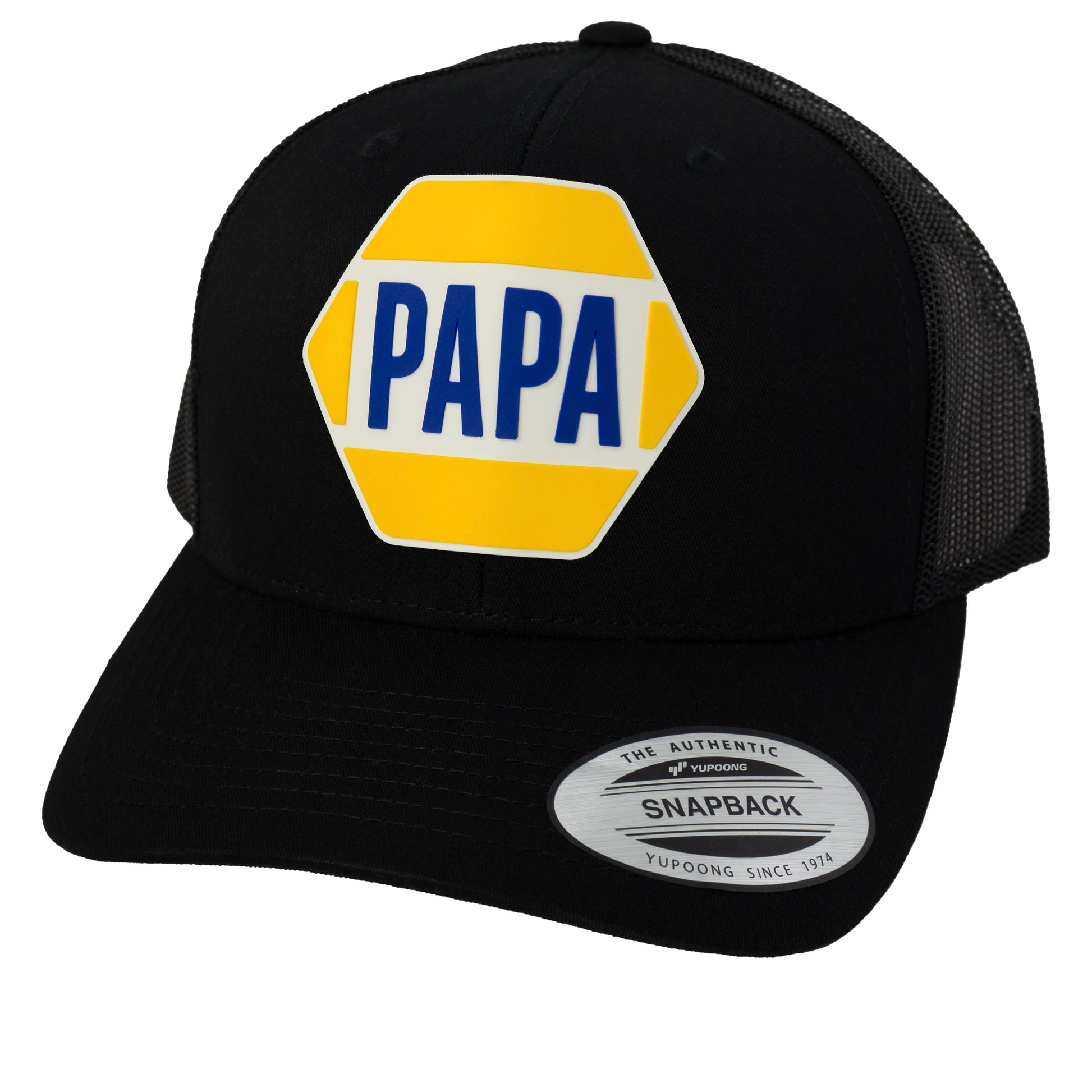 PAPA Know How 3D YP Snapback Trucker Hat- Black - Ten Gallon Hat Co.