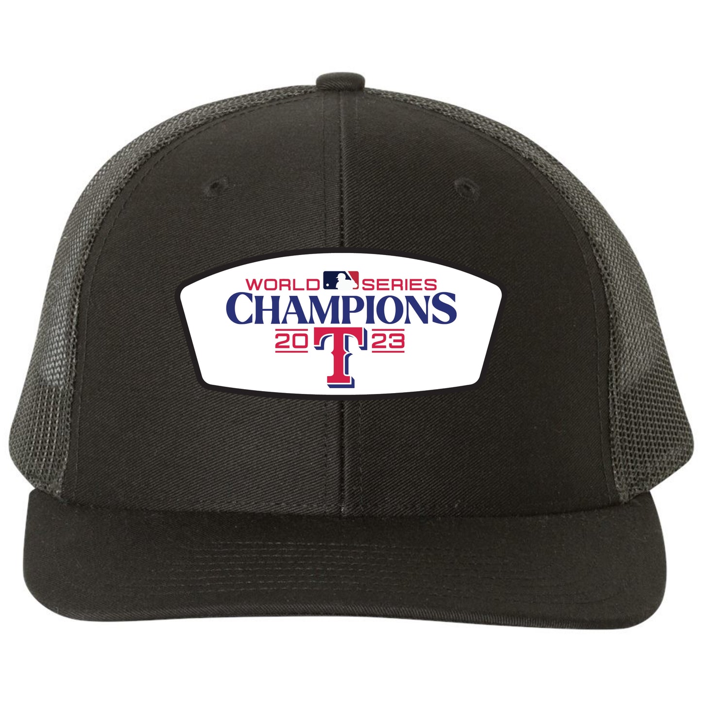 Texas Rangers 2023 World Series Champion 3D YP Snapback Trucker Hat- Black - Ten Gallon Hat Co.