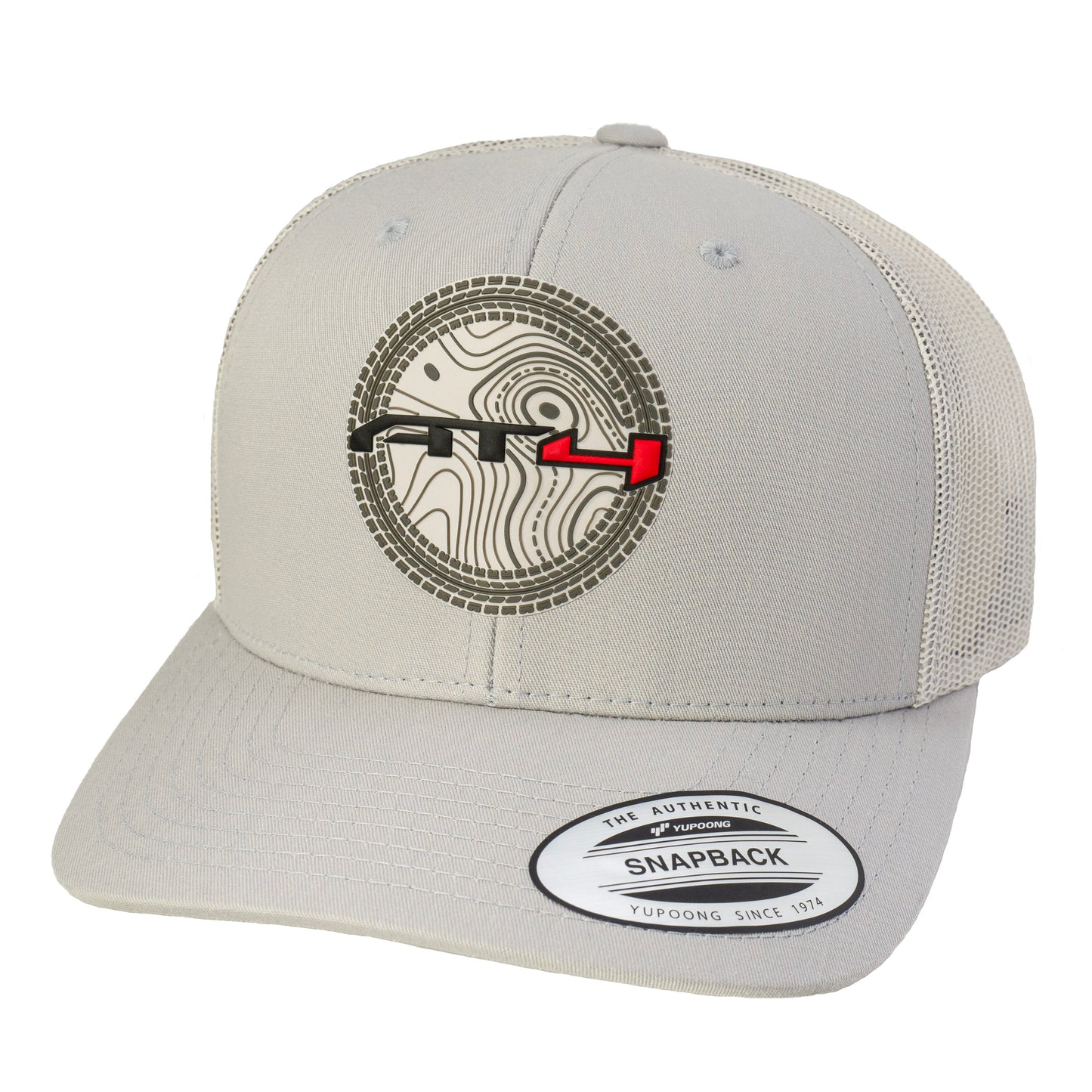 AT4 3D YP Snapback Trucker Hat- Silver - Ten Gallon Hat Co.