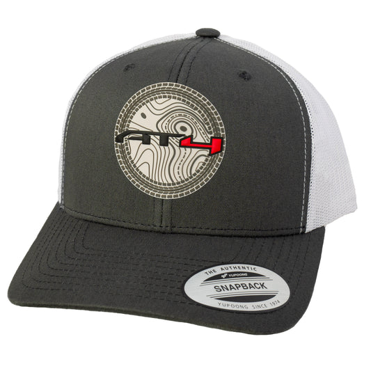 AT4 3D YP Snapback Trucker Hat- Charcoal/ White - Ten Gallon Hat Co.