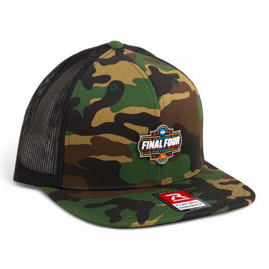 2025 March Madness Final Four 3D Wool Blend Flat Bill Hat- Army Camo/ Black