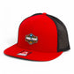 2025 March Madness Final Four 3D Wool Blend Flat Bill Hat- Red/ Black