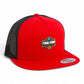 2025 March Madness Final Four 3D YP Snapback Flat Bill Trucker Hat- Red/ Black