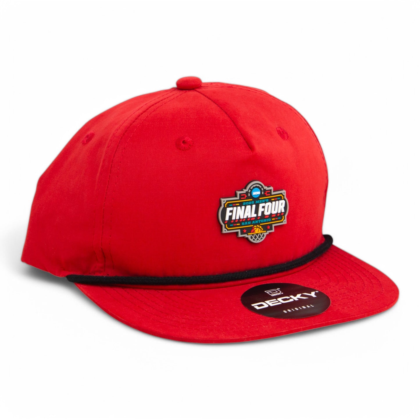 2025 March Madness Final Four 3D Classic Rope Hat- Red/ Black