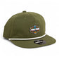 2025 March Madness Final Four 3D Classic Rope Hat- Olive/ White