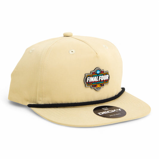 2025 March Madness Final Four 3D Classic Rope Hat- Birch/ Black