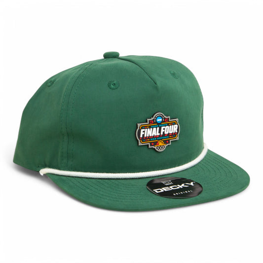 2025 March Madness Final Four 3D Classic Rope Hat- Forest/ White