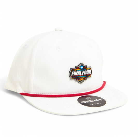 2025 March Madness Final Four 3D Classic Rope Hat- White/ Red