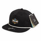 2025 March Madness Final Four 3D Perforated Rope Hat- Black/ White