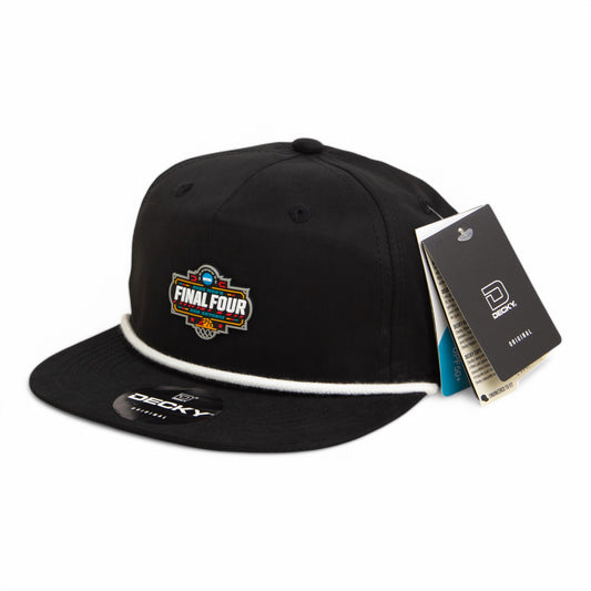 2025 March Madness Final Four 3D Classic Rope Hat- Black/ White