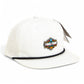 2025 March Madness Final Four 3D Perforated Rope Hat- White/ Black