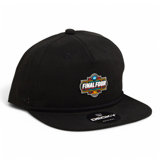 2025 March Madness Final Four 3D Perforated Rope Hat- Black