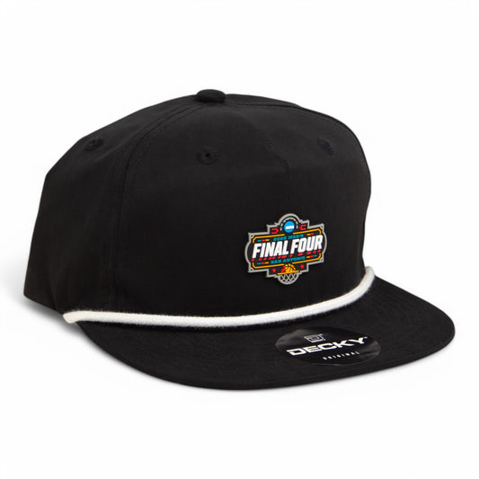 2025 March Madness Final Four 3D Classic Rope Hat- Black/ White