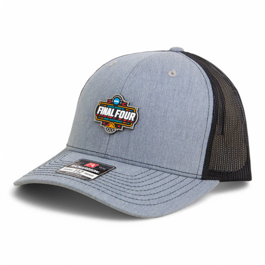 2025 March Madness Final Four 3D Snapback Trucker Hat- Heather Grey/ Black