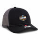 2025 March Madness Final Four 3D Snapback Trucker Hat- Black/ Charcoal