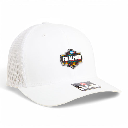 2025 March Madness Final Four 3D Snapback Trucker Hat- White