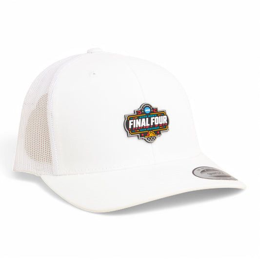 2025 March Madness Final Four 3D YP Snapback Trucker Hat- White