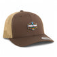 2025 March Madness Final Four 3D YP Snapback Trucker Hat- Brown/ Tan