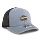 2025 March Madness Final Four 3D Snapback Trucker Hat- Heather Grey/ Black