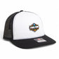 2025 March Madness Final Four 3D Snapback Trucker Hat- White/ Black