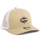 2025 March Madness Final Four 3D Snapback Trucker Hat- Tan/ White